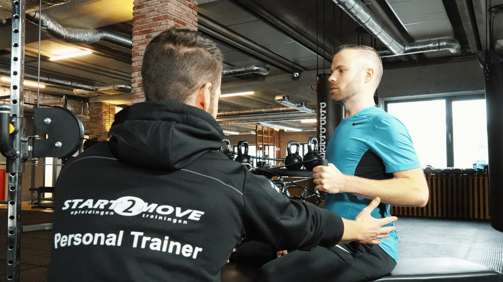 Virtuagym tool tijdens opleiding